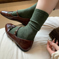 Cotton Slouchy Crew Socks - DippedShop Wholesale - #1971