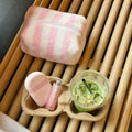 Cute Striped Lint Lightweight Makeup Bag MK2BW6S10BOB120
