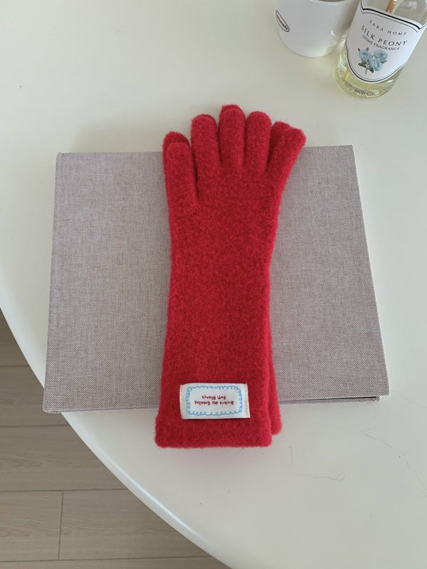 Fuzzy Plush Long Gloves - DippedShop Wholesale - #2067