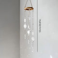 Iridescent Crystal Star Moon Tassel Suncatcher Wind Chime 6H7HLS217