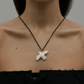Ceramic Dove Pendant Necklace - DippedShop Wholesale - #6291