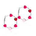 Stylish USA Flag Star Shape Hoop Earrings 8ZA6JER196L