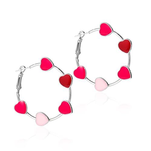 Stylish USA Flag Star Shape Hoop Earrings 8ZA6JER196L