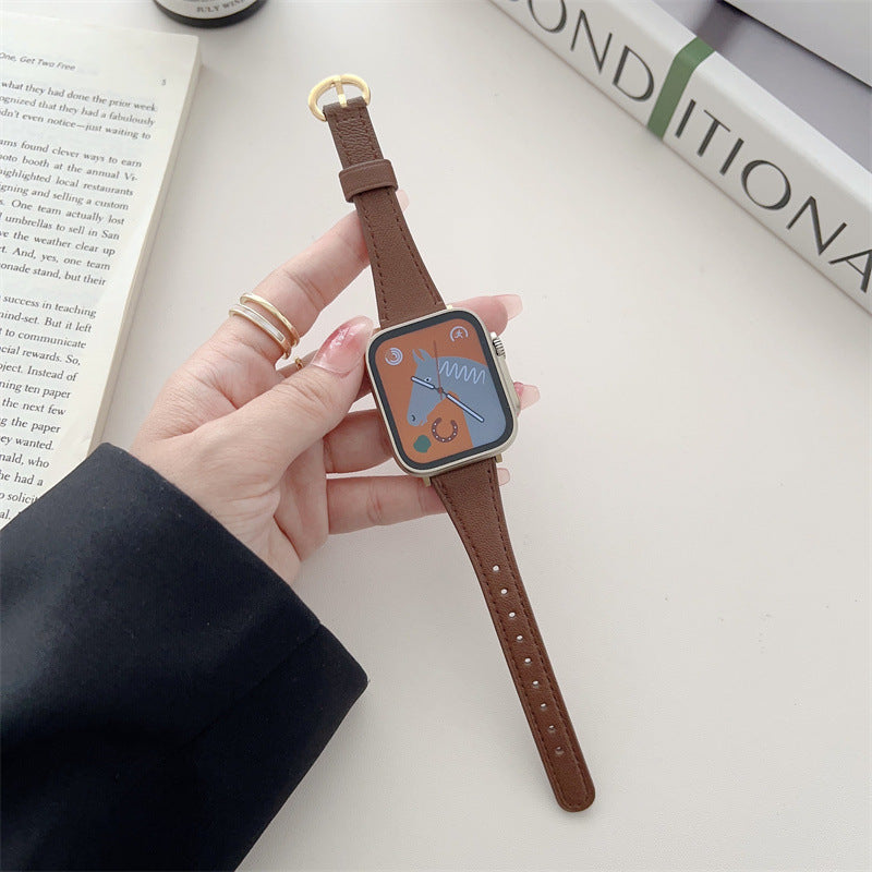 Simple Solid Color Slim Watch Band 6W6JWA134