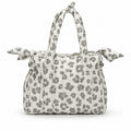 Leopard Print Puffer Lightweight Padded Tote Bag 6W10BBG2403