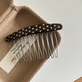 Polka Dot Oval Bangs Hair Comb Clip MK2MBEP6W6HPN10