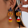 Creative Halloween Pumpkin Pendant Drop Earrings 6W6JER543