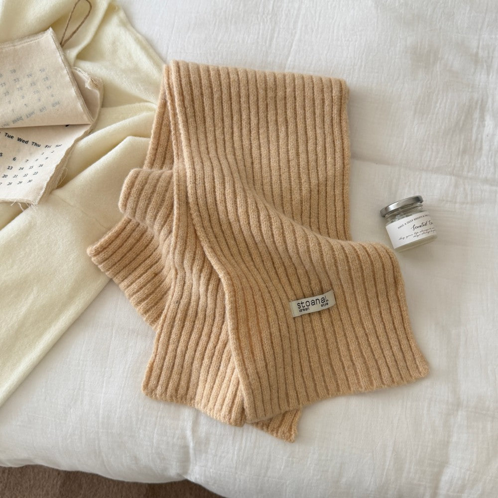 Winter Soft Wool-Blend Warm Knit Scarf 6W6NSC95