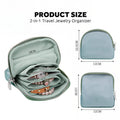 Simple Solid Color Portable Travel Jewelry Case 6W13HSJ97