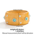 Punk Style Studded Wooden Wide - DippedShop Wholesale - #0563