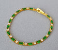 Fashion Color Contrast Cubic Zirconia Tennis Bracelet 6W6JBR471