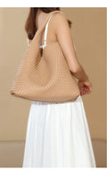Large Woven Tote Bag - DippedShop Wholesale - #4835