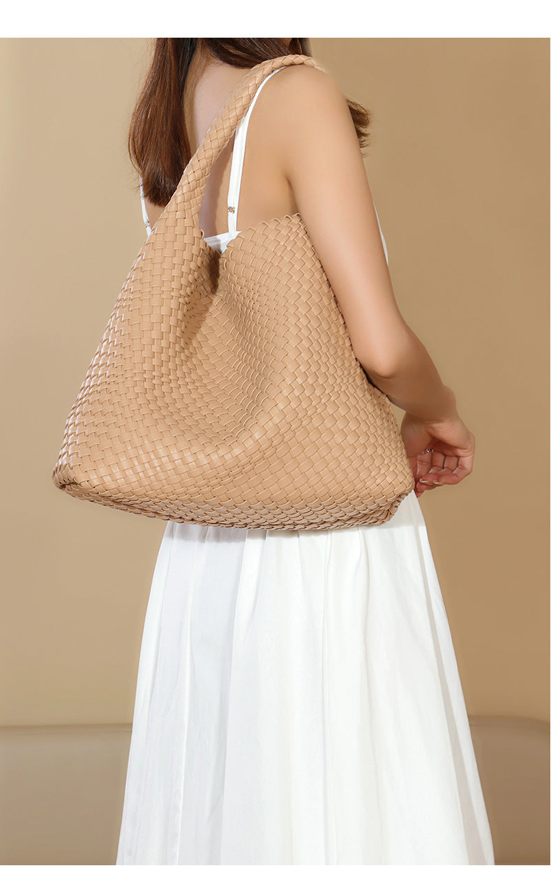 Large Woven Tote Bag - DippedShop Wholesale - #4835