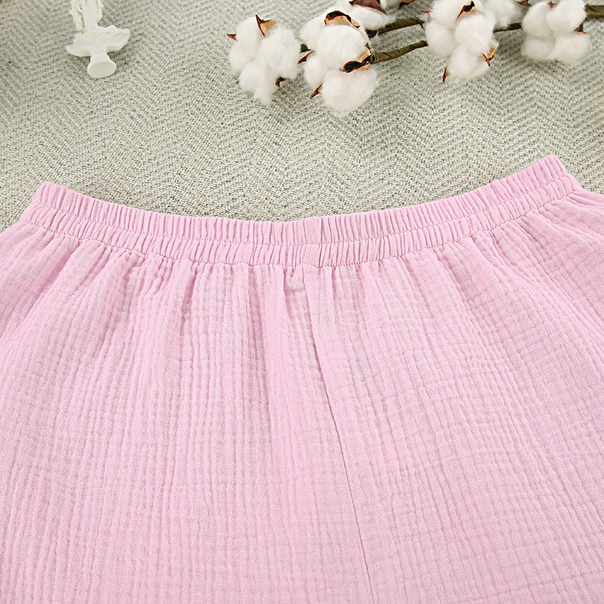 Flounce Solid Homewear Set - DippedShop Wholesale - #9859