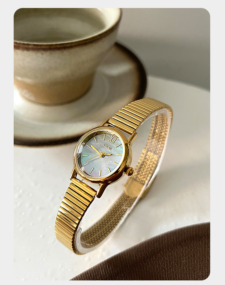 Iridescent Mother-of-Pearl Dial Quartz Watch MK2SSAS6W6JWA05