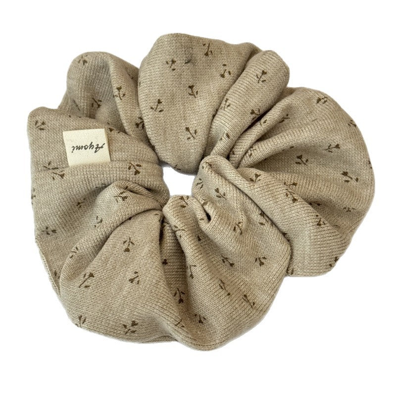 Sweet Floral Print Ruffled Hair Scrunchies 6W6HSR351