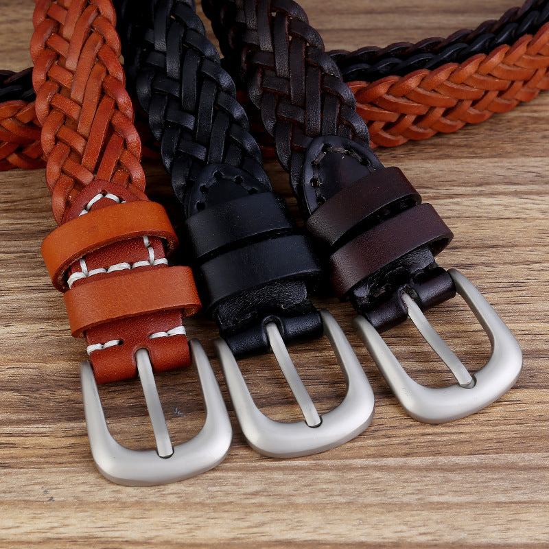 Trendy Hand-Woven Hollow Leather Waist Belt 6W6JBT150
