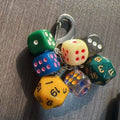 Polyhedron Dice Keychain Charm - DippedShop Wholesale - #3459