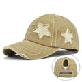 Distressed Star Baseball Cap - DippedShop Wholesale - #4867