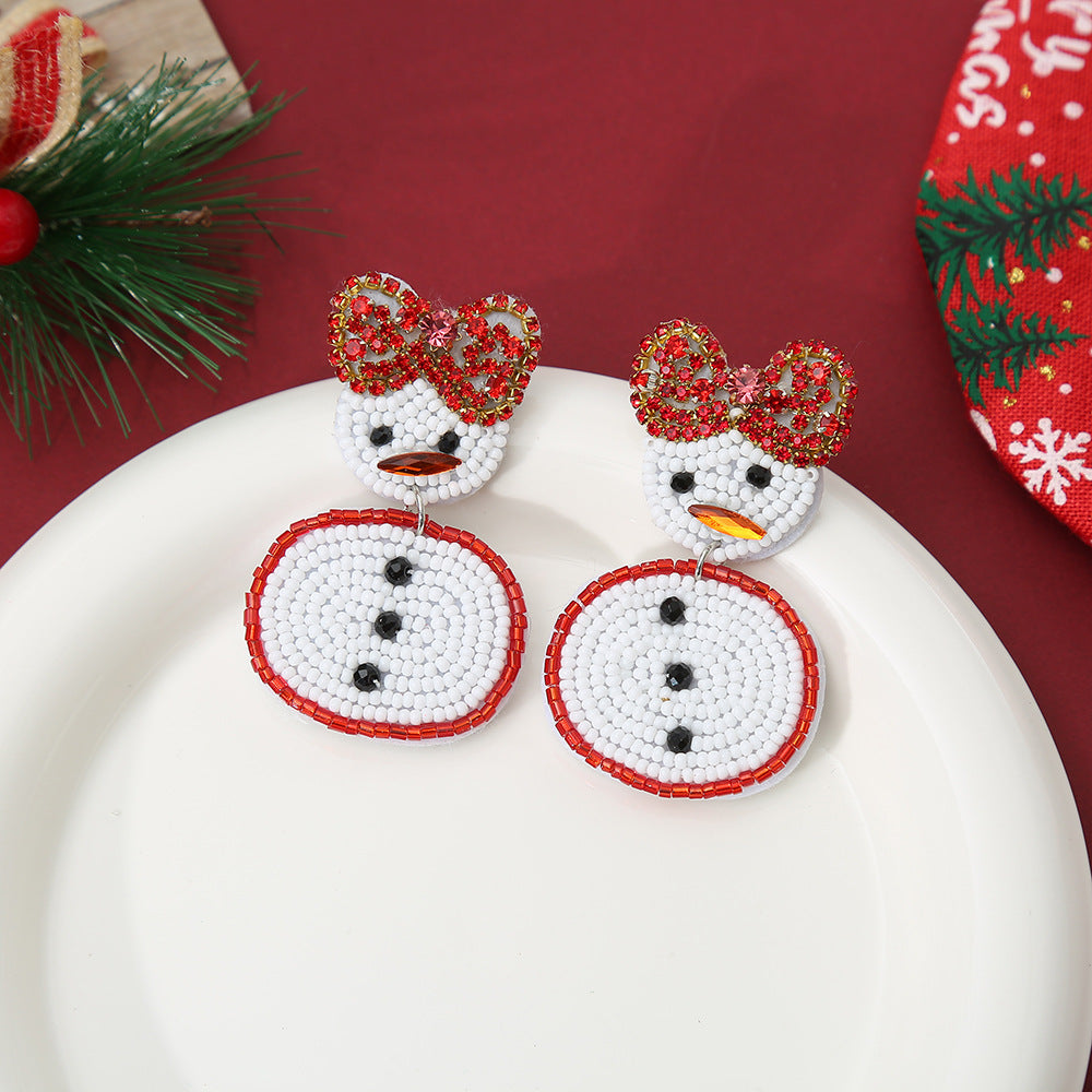 Snowman Stud Earrings - DippedShop Wholesale - #0259
