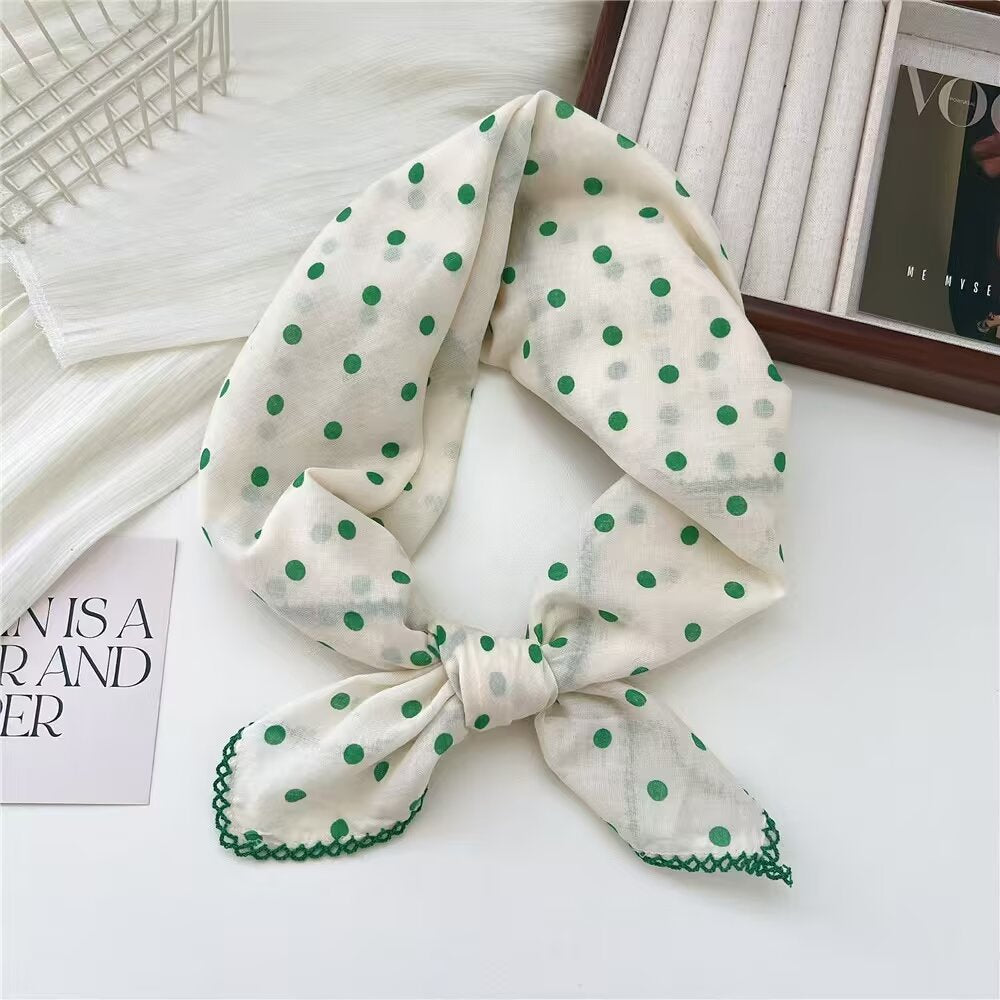 Flower Print Square Scarf - DippedShop Wholesale - #5267