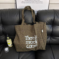 Vintage Leopard Letters Print Large Capacity Handbag MK2BLW6W10BBG579