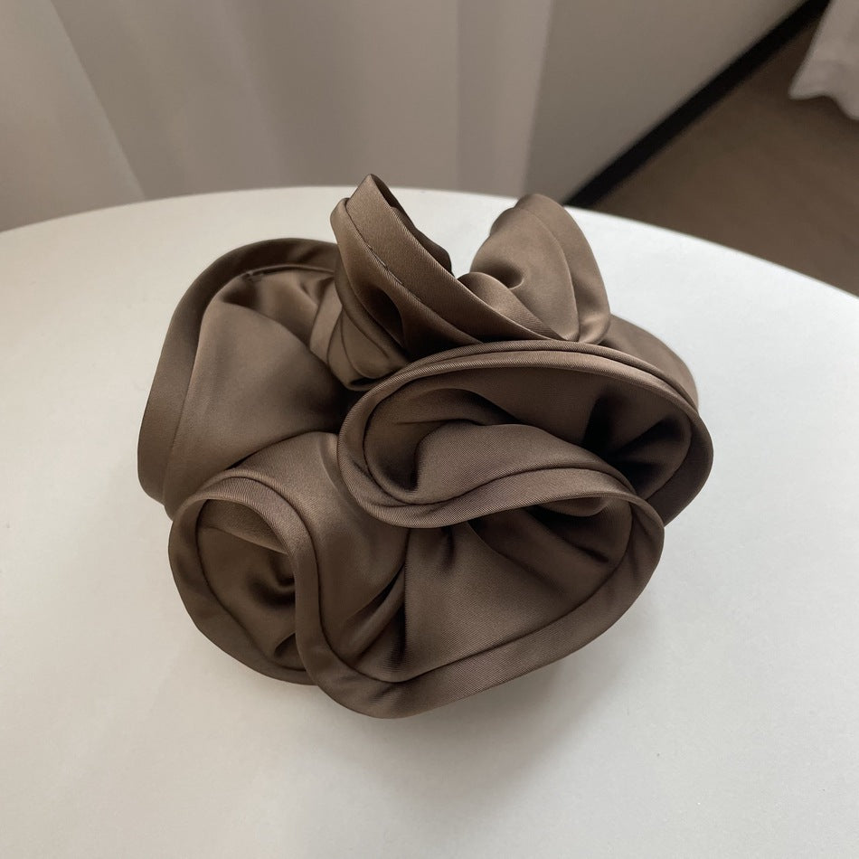 Elegant Solid Color Ruffled Hair Scrunchies 6W6HSR326