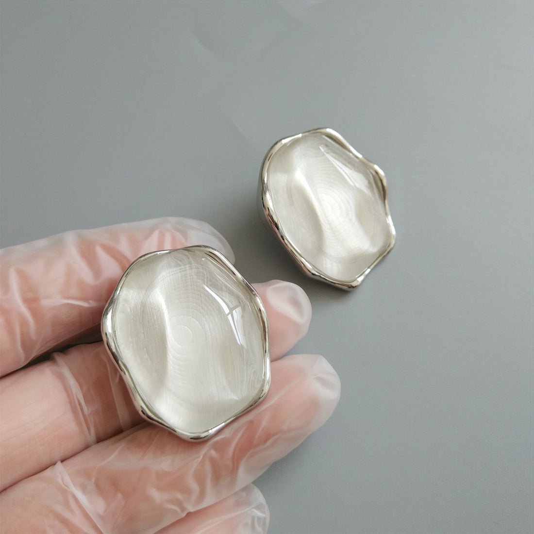 Minimalist Irregular Stone Stud Earrings DP25F783