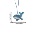 Chic Color Block Beads Shell Pendant Keychain 6W10BBC802