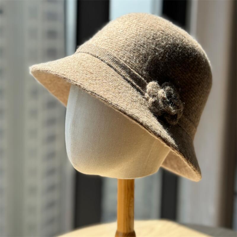 Flower Knit Bucket Hat - DippedShop Wholesale - #9907