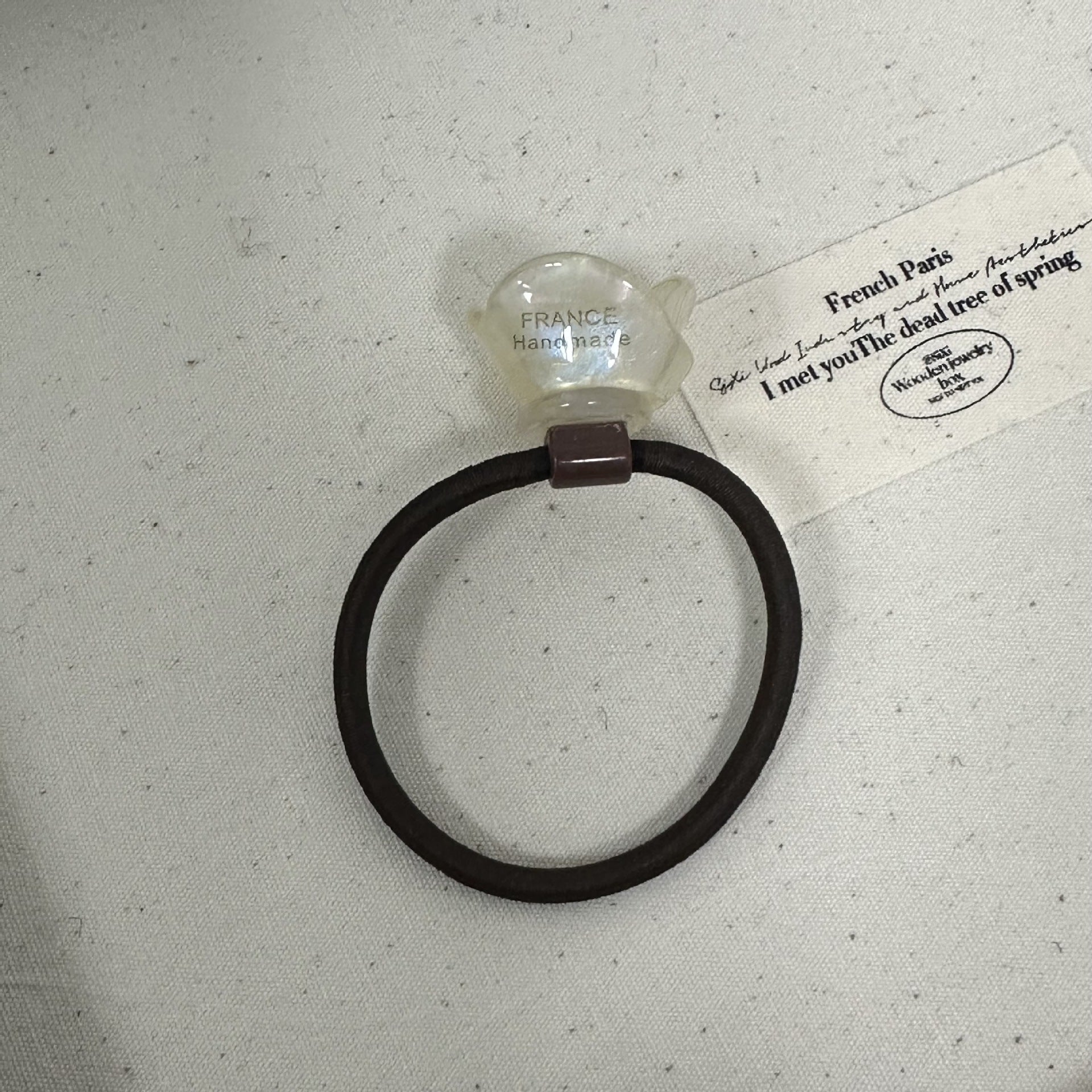 Retro Acetate Rose Elastic Hair Tie MK2BLW6W6HHT14