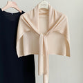 Elegant Solid Color Knit Shawl Wrap 6W6NSC55