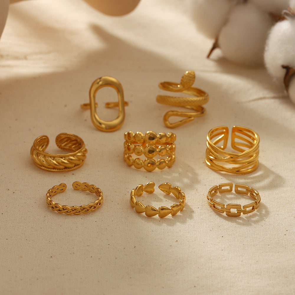 Geometric Statement Ring - DippedShop Wholesale - #6403