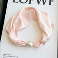 Elegant Magnetic Pearl Chain Necklace Scarf MK2BLW6W6NSI79