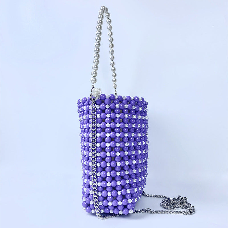 Handmade Pearl Beaded Handbag - DippedShop Wholesale - #9395