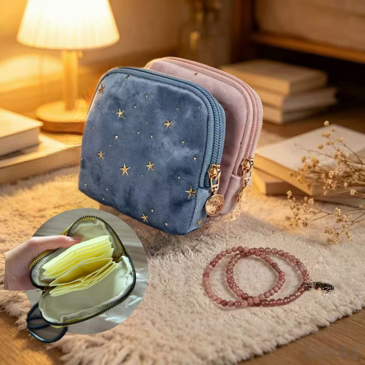 Trendy Star Portable Travel Mini Jewelry Case 6W13HSJ122