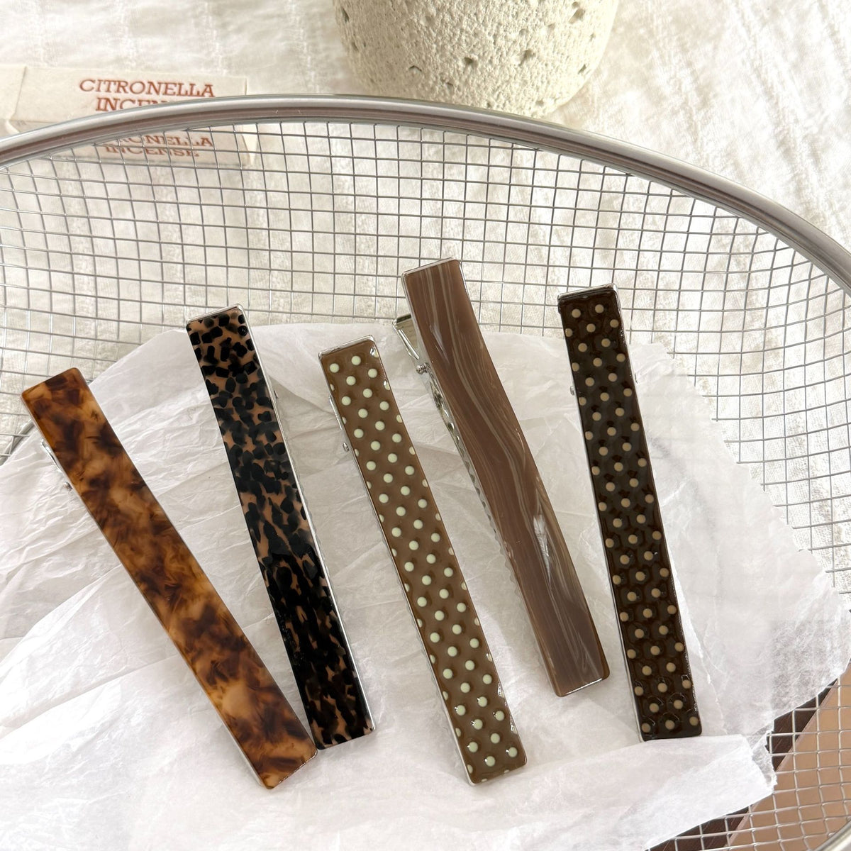 Leopard Polka Dot Hair Clip - DippedShop Wholesale - #0755
