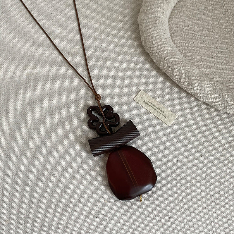 Boho Style Handmade Geometric Beaded Necklace 6W6JNC383L