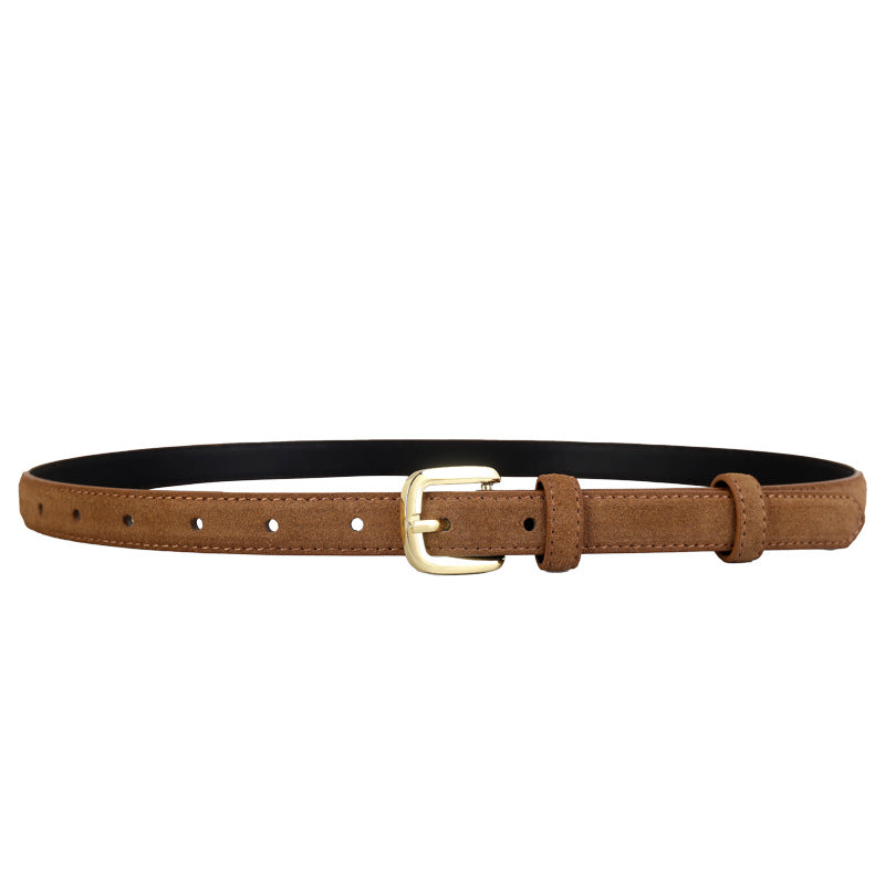 Fashion Suede Solid Color Adjustable Waist Belt 6W6JBT151