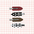 Fashion Polka Dots Versatile Duckbill Hair Clip 8AS6HCP315T