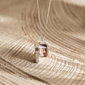Fashion Square Pendant Photo Locket Necklace 6W6JNC380L