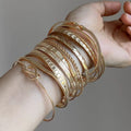 Vintage Gold Plated Layered St - DippedShop Wholesale - #8195