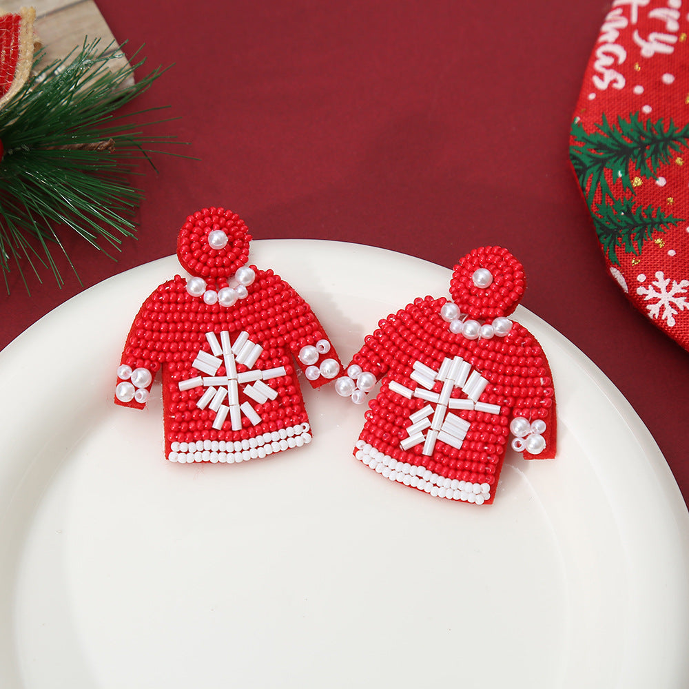Snowman Stud Earrings - DippedShop Wholesale - #8563
