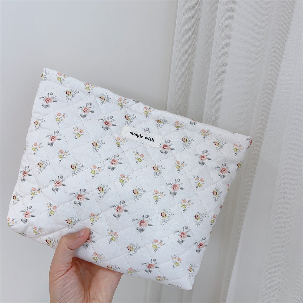 Floral Quilted Makeup Bag - DippedShop Wholesale - #4867