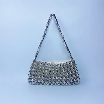 Simple Handmade Beads Braided Handbags DP25C693
