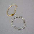Minimalsit Gold Plated Cubic Zirconia Tennis Bracelet 6W6JBR473