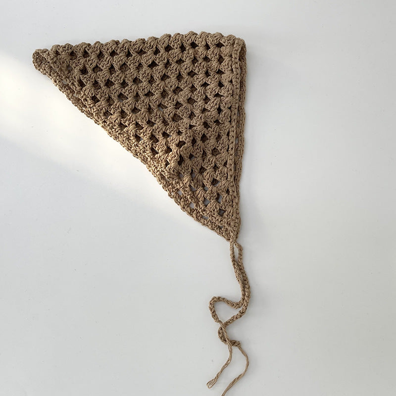 Handmade Hollow Out Triangle Bandana Headscarf MK2BK6W6HHS11
