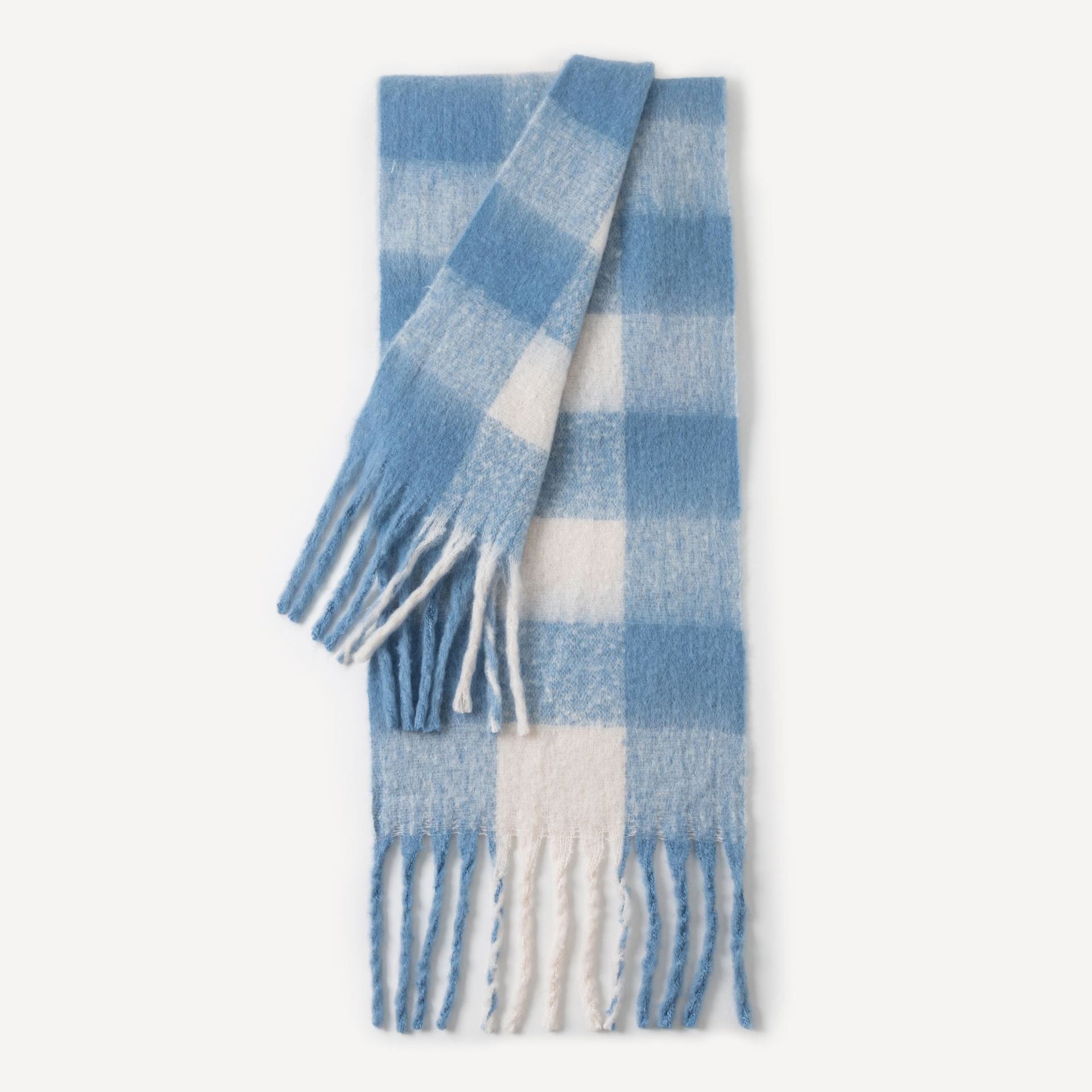 Colorful Plaid Tassel Warm Scarf 6W6NSW275