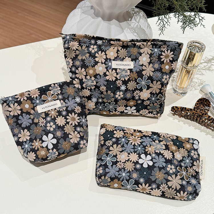 Jacquard Makeup Bag - DippedShop Wholesale - #3235