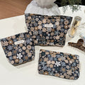 Fresh Daisy Jacquard Large Capacity Makeup Bag MK2BW6W10BOB395